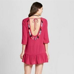 Xhilaration Tassel Swim Cover-up Dress